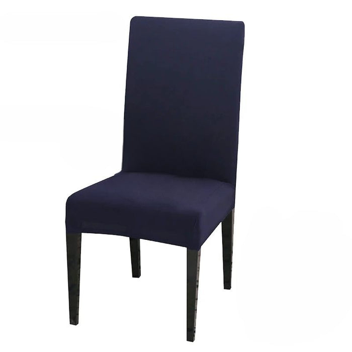 Anyhouz Chair Cover Navy with Anti-Dirt and Waterproof Elastic Material for Dining Room Kitchen Wedding Hotel Banquet Restaurant