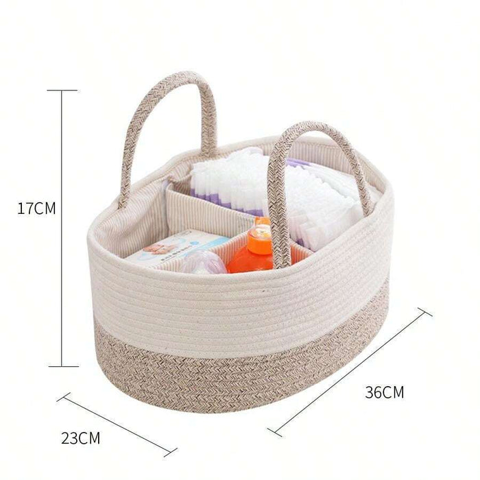 Anymom Mommy Diaper Bag Oval Basket Stackers And Caddies Storage Organizer