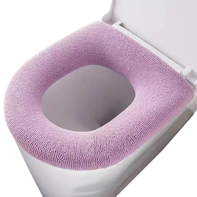 Anyhouz Toilet Seat A Pink Washable Soft Mat Pad Cushion O-shape Seat Bidet Toilet Cover Accessories