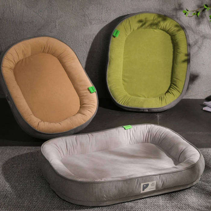 Anywags Pet Bed Apple Green Plush Cushion Mattress Couch Accessories