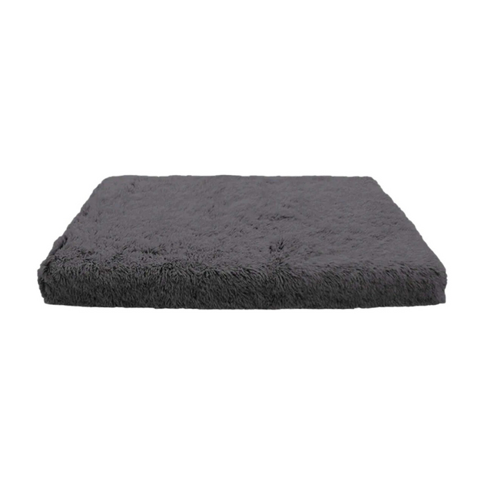 Anywags Pet Bed Black Removable Calming Soft Plush Cushion Mat