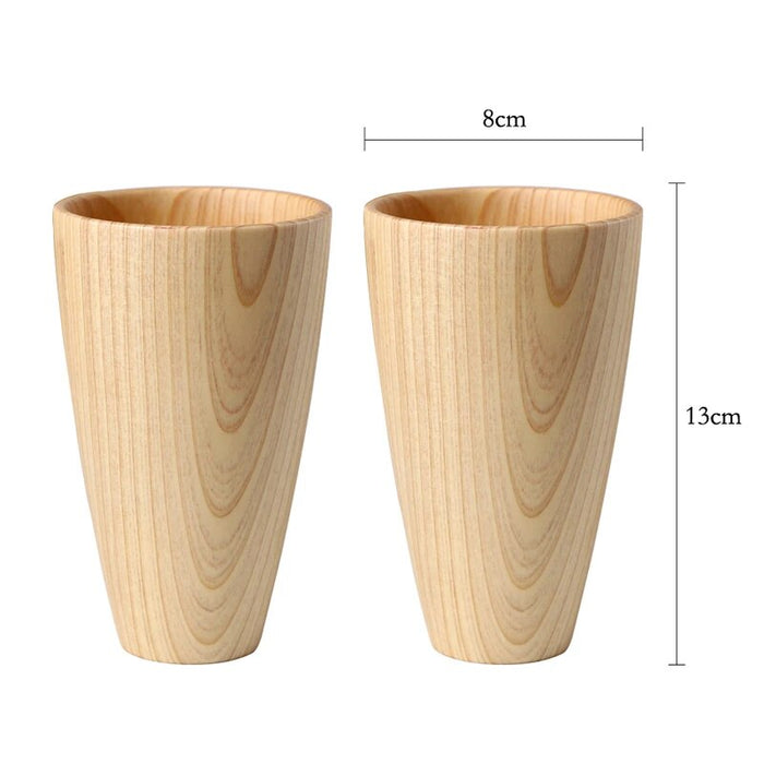 Anygleam Light Brown Wooden Tea Japanese Cups Kitchen Tools Accessories