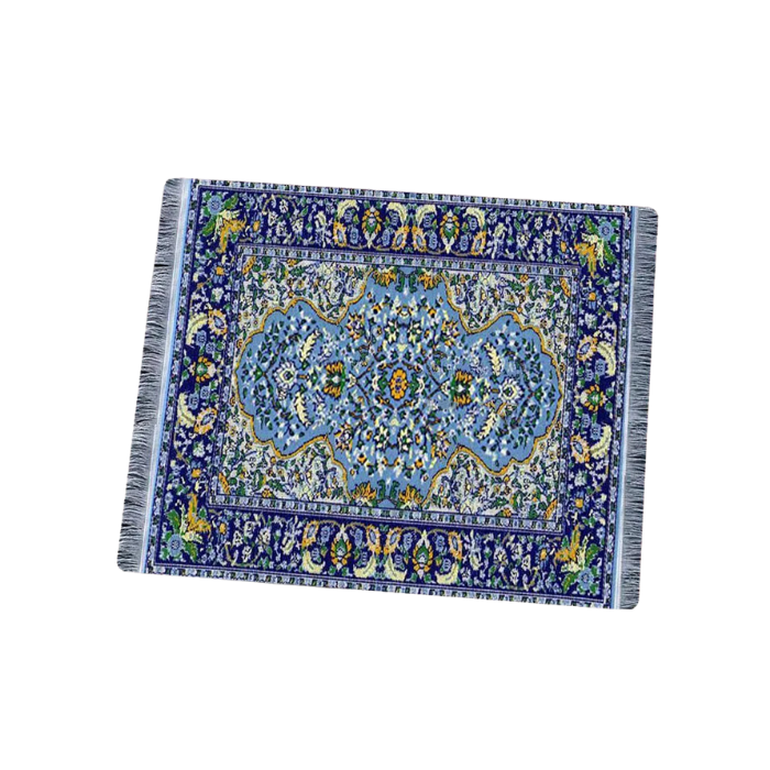 Anymob Mouse Pad Green 22X18CM Persian Tribal Carpet Computer Office Desk Non-Slip Mat