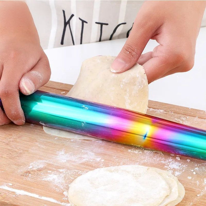 Anygleam New Rosegold Stainless Steel 1 Pc Stainless Steel Rolling Pin for Buffet and Restaurant Kitchenware