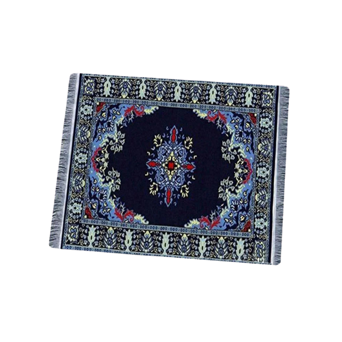 Anymob Mouse Pad Blue Green 22X18CM Persian Tribal Carpet Computer Office Desk Non-Slip Mat