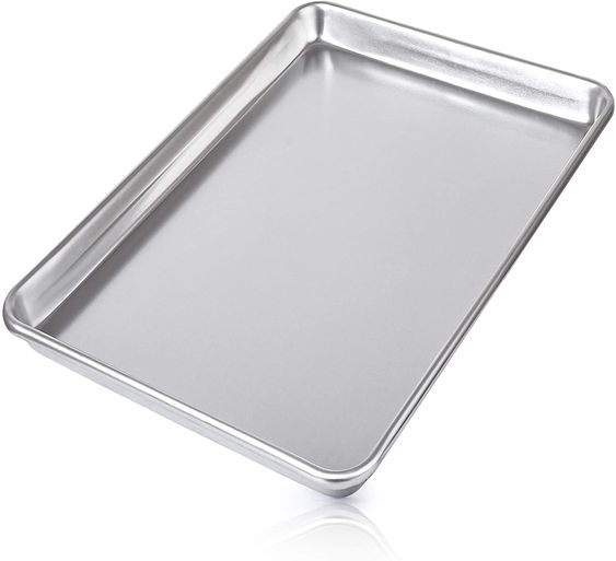 Anygleam 25x16cm Baking Pan Tray Aluminum Sheet Rectangular Bakeware Kitchen Oven Food Tools