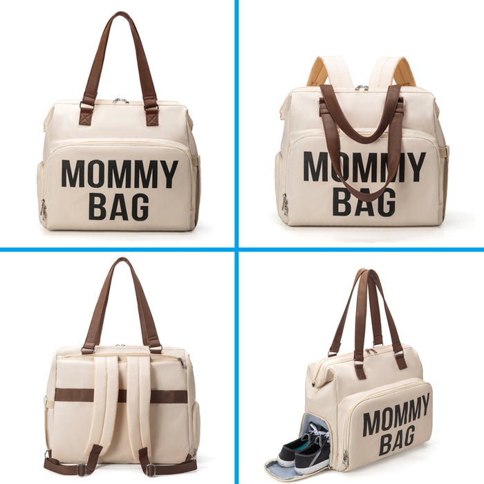 Anymom Mommy Diaper Bags Khaki 3 pcs Set Nappy Backpack Maternity Multifunctional Handbag Large Capacity Luggage Sleeve