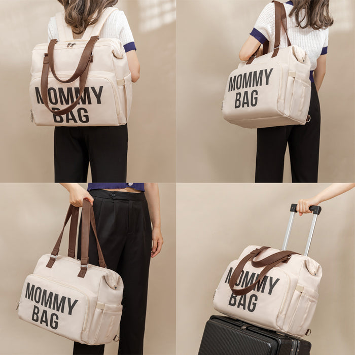 Anymom Mommy Diaper Bags Khaki 3 pcs Set Nappy Backpack Maternity Multifunctional Handbag Large Capacity Luggage Sleeve