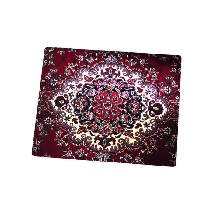 Anymob Mouse Pad Maroon 22X18CM Persian Tribal Carpet Computer Office Desk Non-Slip Mat