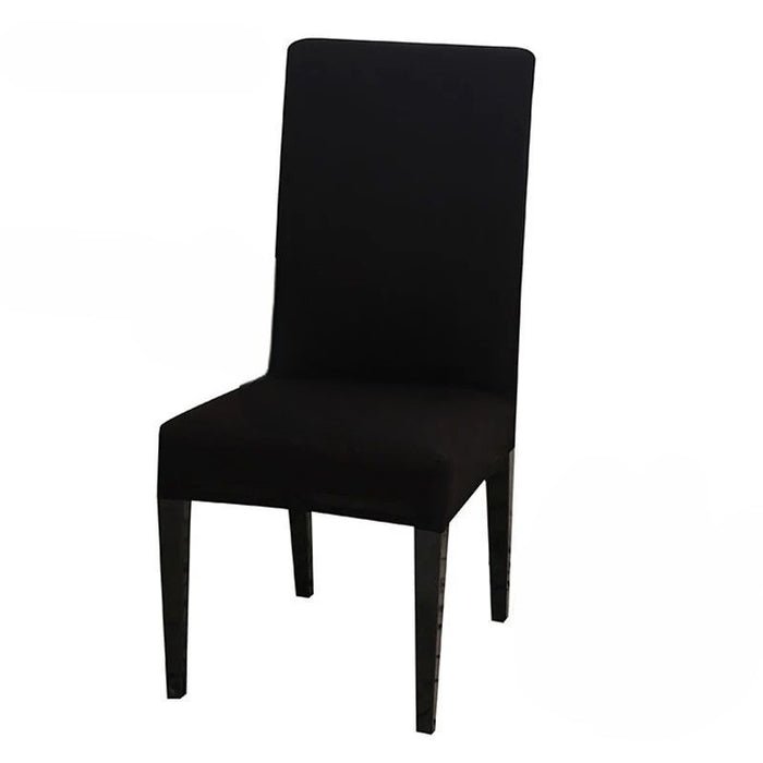 Anyhouz Chair Cover Black with Anti-Dirt and Waterproof Elastic Material for Dining Room Kitchen Wedding Hotel Banquet Restaurant