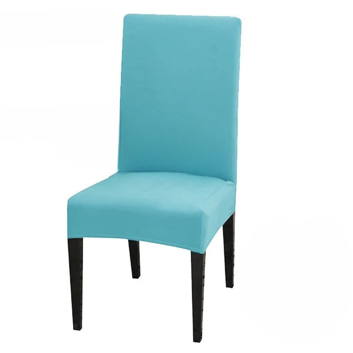 Anyhouz Chair Cover Sky Blue with Anti-Dirt and Waterproof Elastic Material for Dining Room Kitchen Wedding Hotel Banquet Restaurant