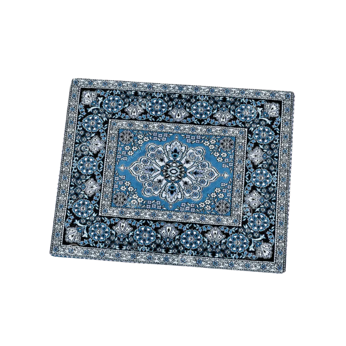 Anymob Mouse Pad Teal 22X18CM Persian Tribal Carpet Computer Office Desk Non-Slip Mat