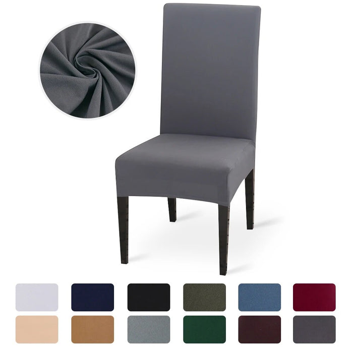 Anyhouz Chair Cover Navy with Anti-Dirt and Waterproof Elastic Material for Dining Room Kitchen Wedding Hotel Banquet Restaurant