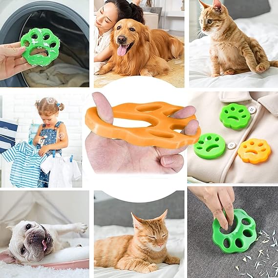 Anyhouz Magic Laundry Ball Cat Claw Green Sponge Reusable Pet Hair Lint Fiber Catcher Remover Tool For Washing Machine