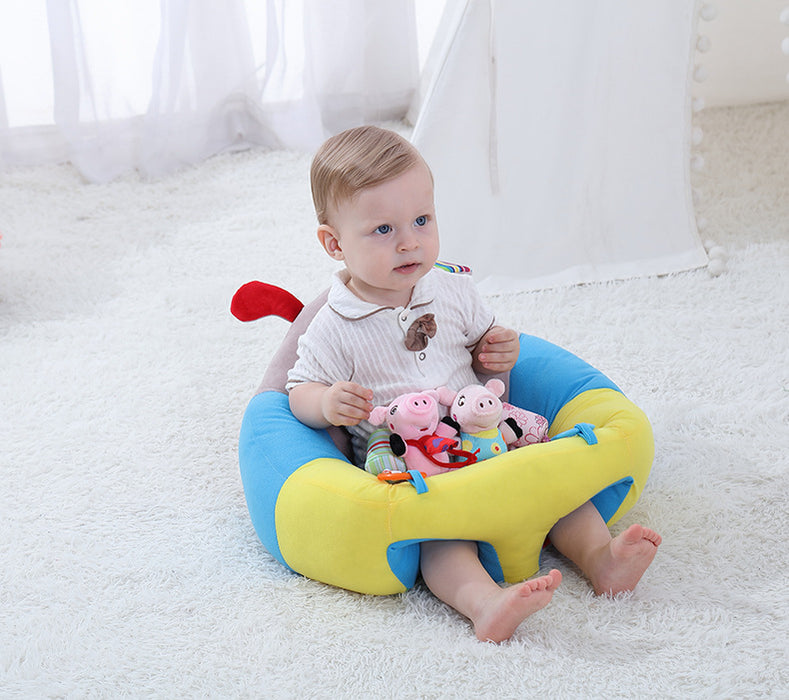 Anykidz Sofa Chair Puppy Design With Cotton Filling Portable Support Seat Sitting Cushion Bean Bag