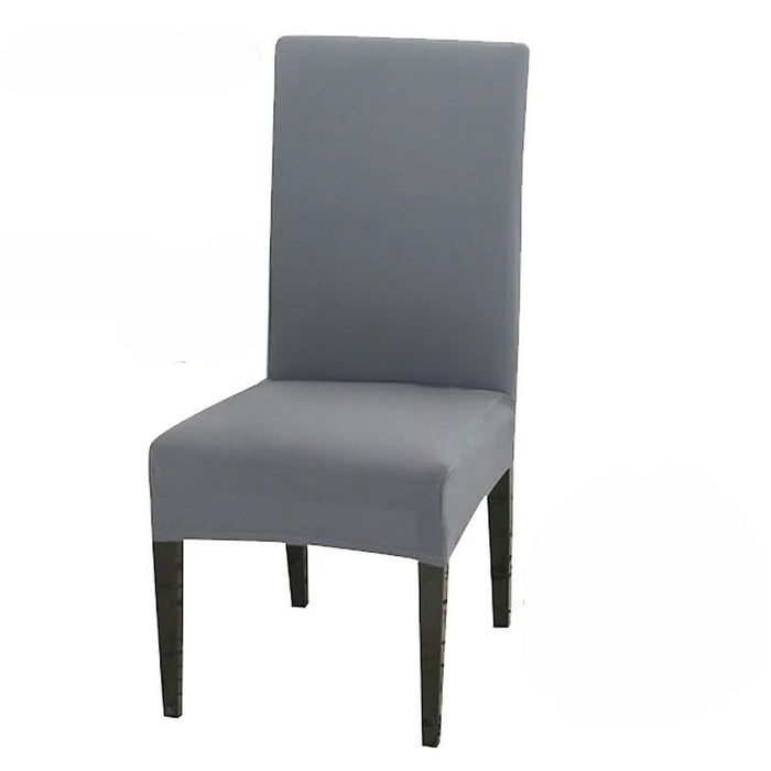 Anyhouz Chair Cover Ash Grey with Anti-Dirt and Waterproof Elastic Material for Dining Room Kitchen Wedding Hotel Banquet Restaurant