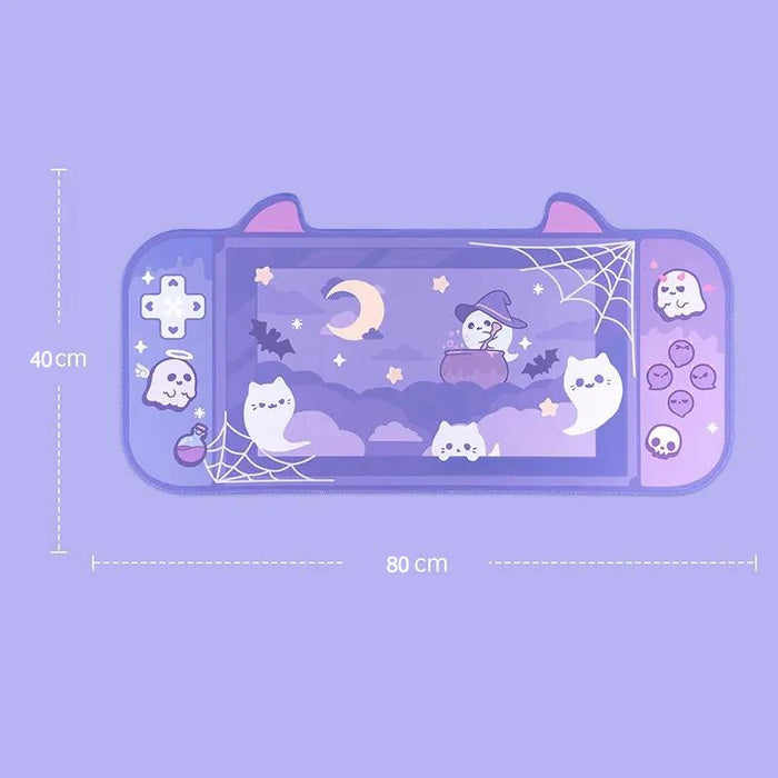 Anymob Mouse Pad Dark Violet Cute Kawaaii Game Pad Non-Slip Soft Rubber Mat