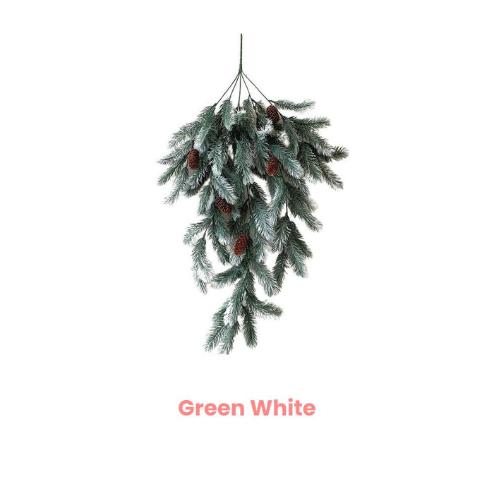 Anyhouz Christmas Wall Artificial Plant Vine Evergreen Hanging Decor