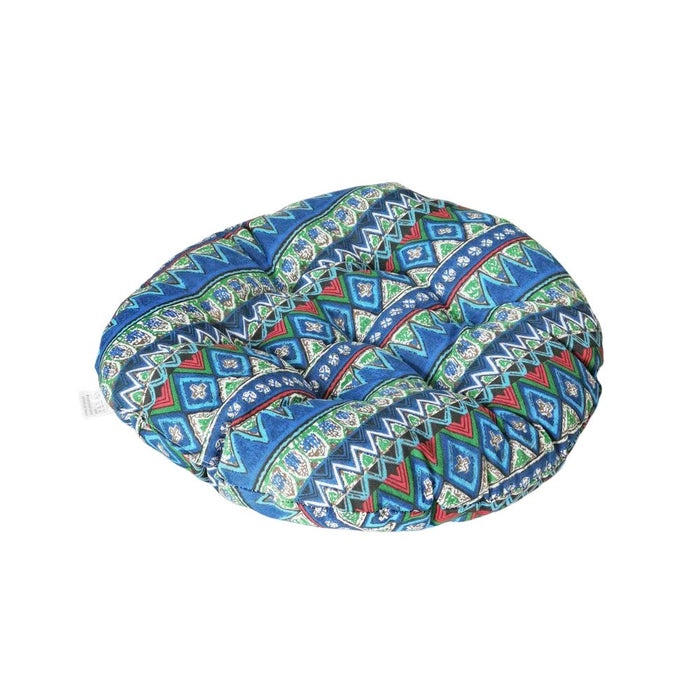 Anyhouz Seat Cushion Blue Bohemian Round Chair Pad Decorative Pillow