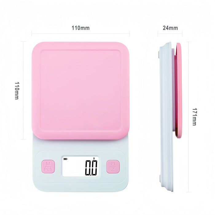 Anygleam Blue Cute Style Kitchen Scale 3Kg Accurate Measure Electronic Portable Digital Display