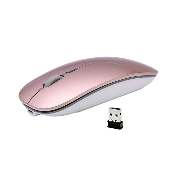 Anymob Mouse Rechargeable Wireless Silent Ultra Thin USB 2.4G Optical