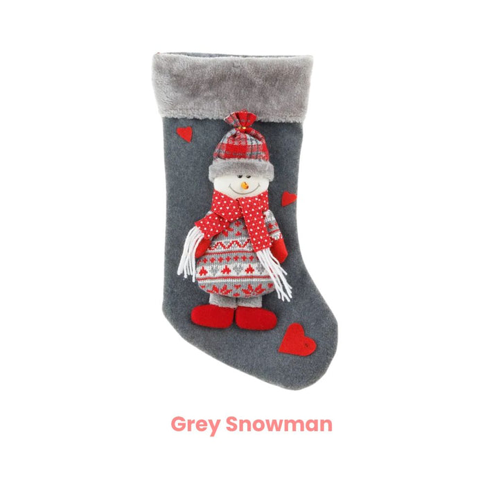 Anyhouz Christmas Stockings Hanging Socks Gift Candy Bag Decorations