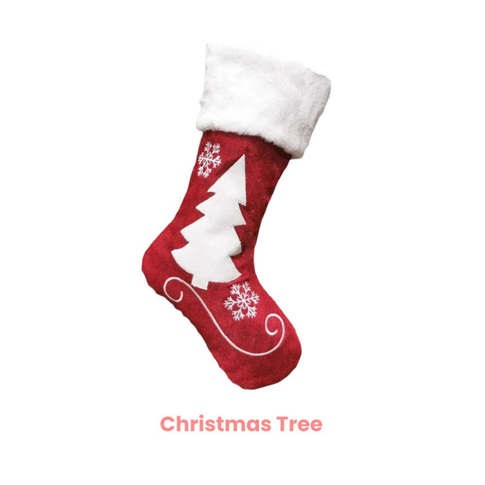 Anyhouz Christmas Stockings Hanging Socks Gift Candy Bag Decorations