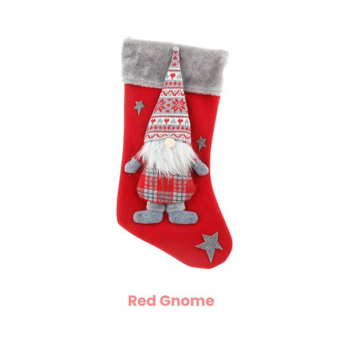 Anyhouz Christmas Stockings Hanging Socks Gift Candy Bag Decorations