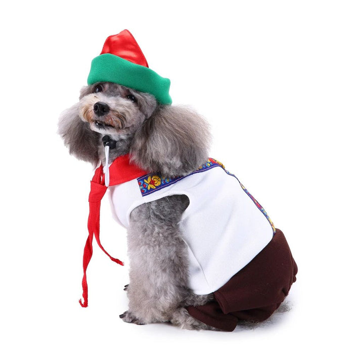 Anywags Pet Clothes Russian Dog Cat Outfit Holiday Costume Accessories