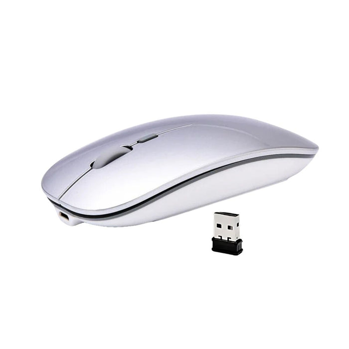 Anymob Mouse Rechargeable Wireless Silent Ultra Thin USB 2.4G Optical