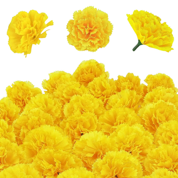 Anyhouz Artificial Flowers 30Pcs Marigold Halloween Decoration