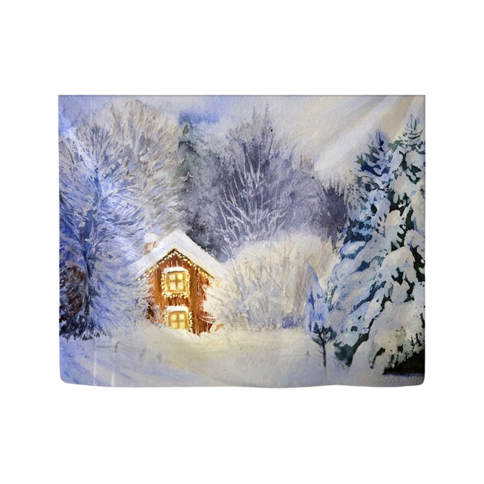 Anyhouz Tapestry Snowy Winter Bohemian Wall Art Home Decoration