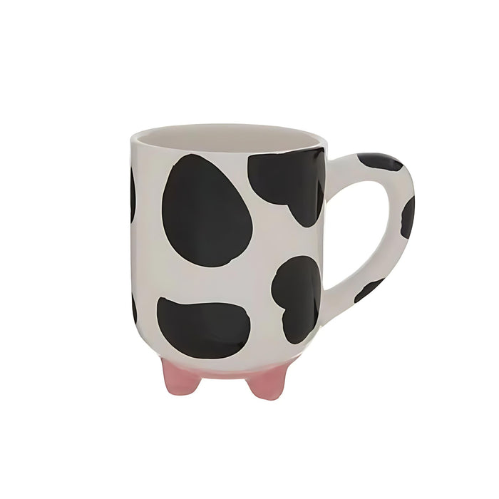 Anygleam Coffee Mug Ceramic With Cow Print Hot Bevarages Drinkware