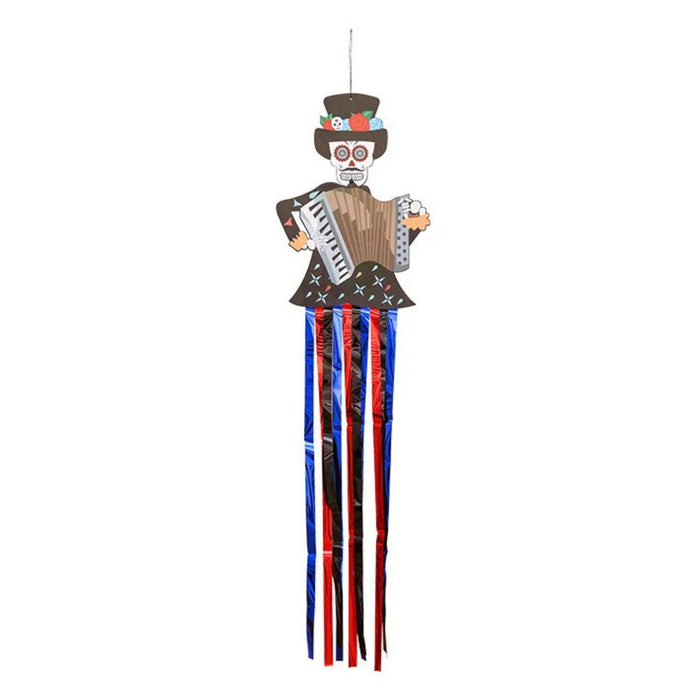 Anyhouz Halloween Skeleton Hanging Decoration with Colorful Tassels