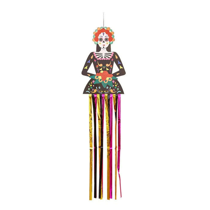 Anyhouz Halloween Skeleton Hanging Decoration with Colorful Tassels