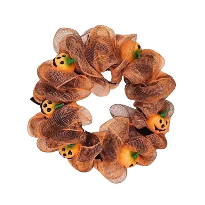 Anyhouz Halloween Wreath Pumpkin Hanging Home Decoration