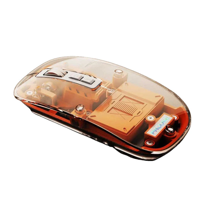 Anymob Mouse Transparent Type C Wireless Bluetooth Silent Magnetic Triple Mode