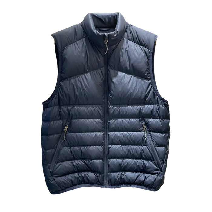 Anychic Puffer Vest Blue Sleeveless Down Ultra Light Winter Waistcoat