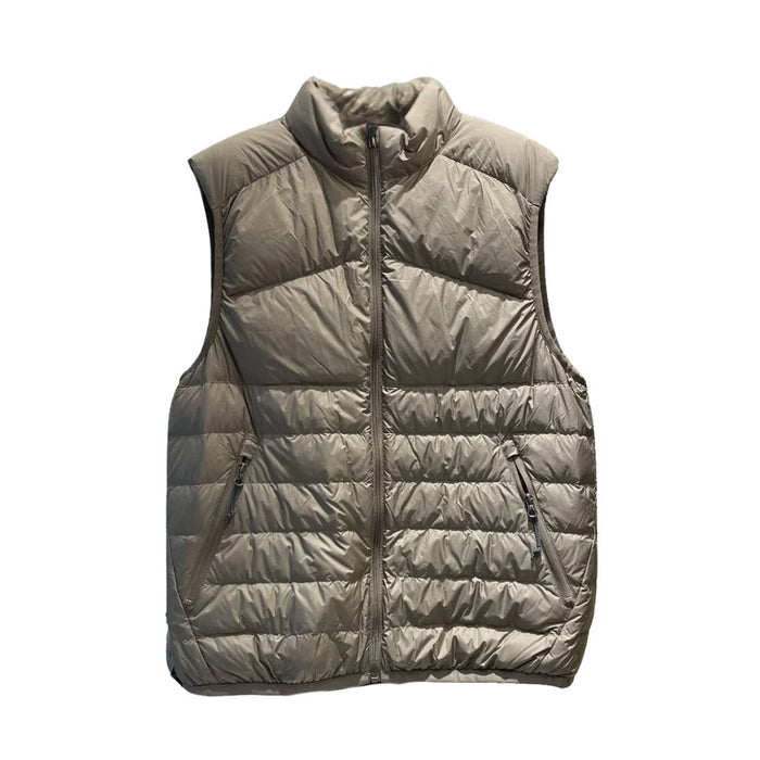 Anychic Puffer Vest Khaki Sleeveless Down Ultra Light Winter Waistcoat