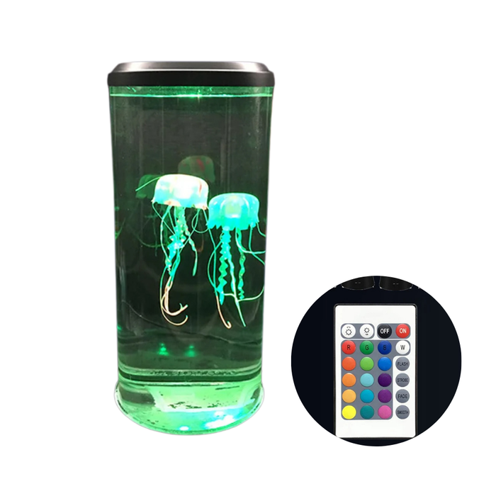 Anyhouz Table Lamp Aquarium Jellyfish Lights USB Rechargeable For Bedroom And Living Room