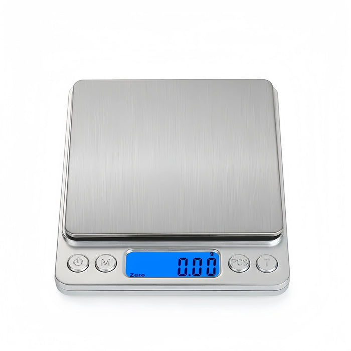 Anygleam Silver Electronic Food Weighing Scale 2Kg Accurate Measure Portable Digital Display