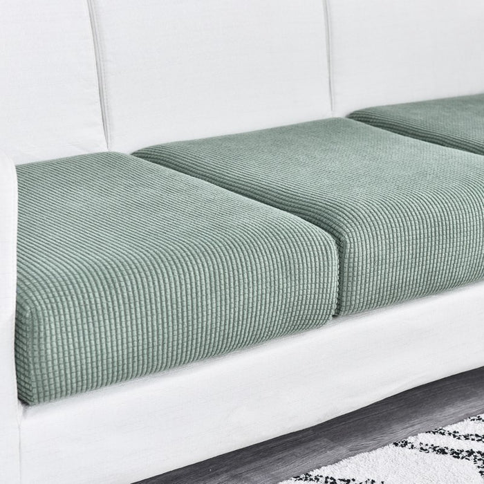 Anyhouz Sofa Cover Cypress Green Polyester Thick Stretchable Cushion For Living Room 1Pc Back Cushion