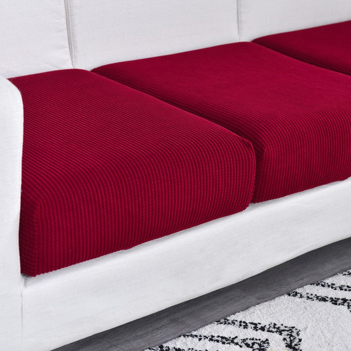 Anyhouz Sofa Cover Wine Red Polyester Thick Stretchable Cushion For Living Room 1Pc Back Cushion