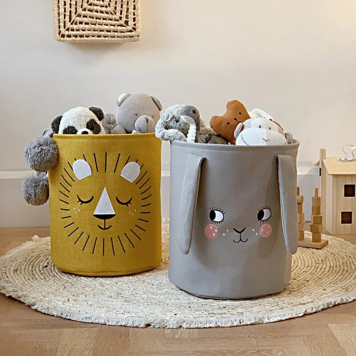 Anyhouz Storage Bucket  Leveret Large Capacity Cloth Organizer Basket  Folding Home Storage Bag Basket