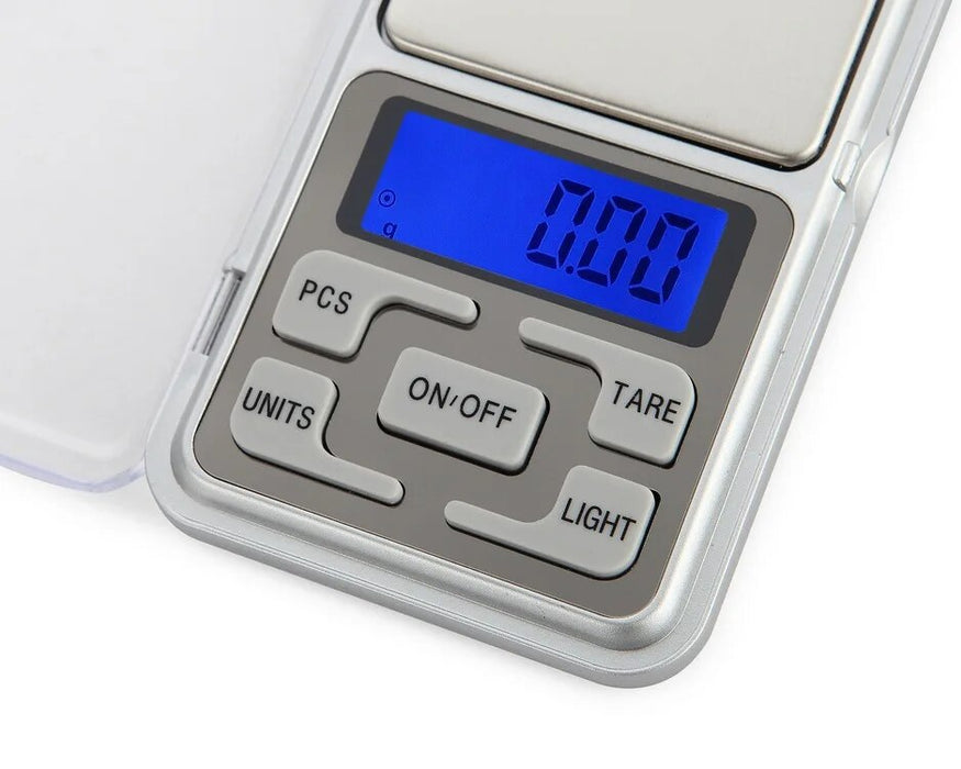 Anygleam Silver Mini Electronic Jewelry Scale 500G Accurate Measure Digital Display