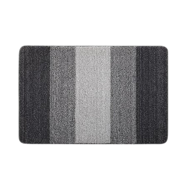 Anyhouz Doormat Gray Stripe Non Slip Dirt Resistant Mat For Kitchen And Bathroom