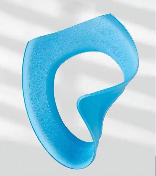 Anyhouz Toilet Seat Cover Blue Washable Mat Bathroom Pad Cushion Toilet Seat Bidet Toilet Cover Accessories