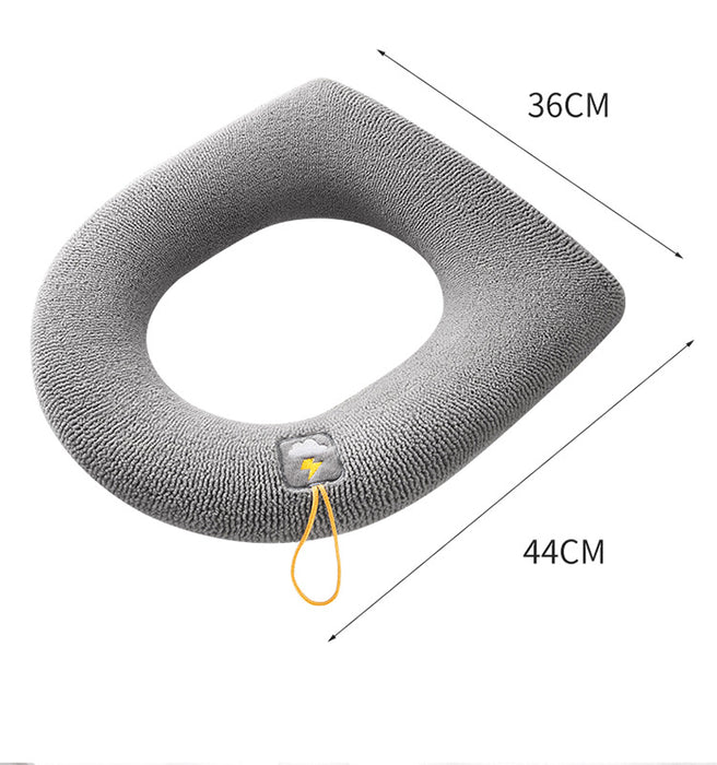 Anyhouz Toilet Seat A Green Washable Soft Mat Pad Cushion O-shape Seat Bidet Toilet Cover Accessories