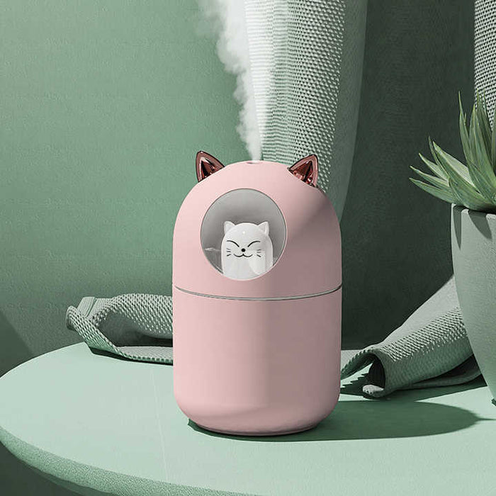 Anyhouz Mini Air Humidifier USB Powered Pet Cat Aromatherapy Spray Essential Oil Diffuser For Home Bedroom