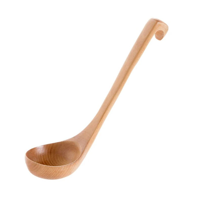 Anygleam Natural Superba 2pcs Wooden Spoon Soup Kitchen Tableware